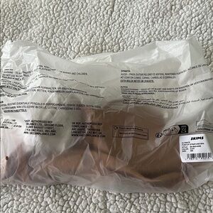 SKIMS strapless bra in clay color